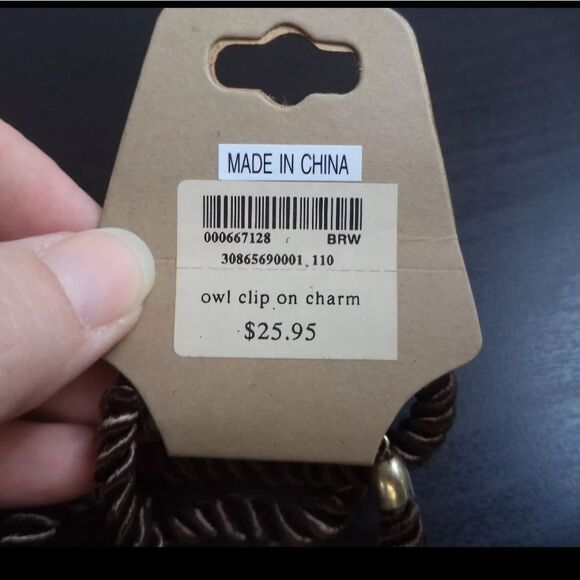 VINTAGE COLDWATER CREEK NWT FOILED GLASS NECKLACE - Picture 3 of 4